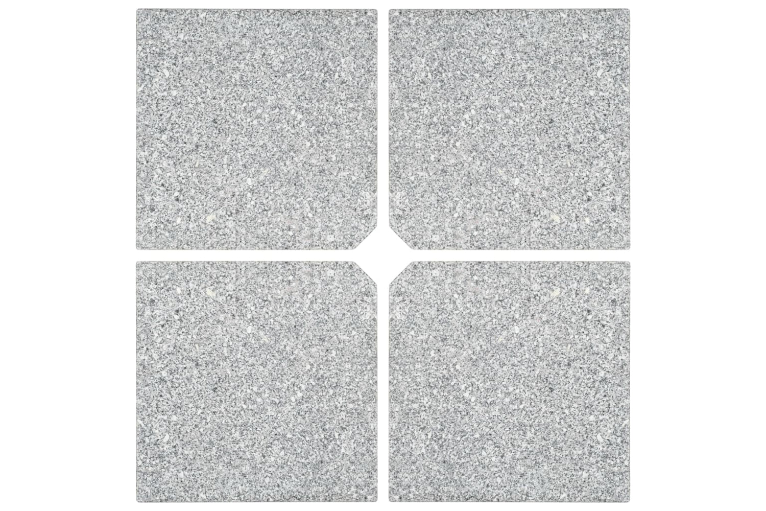 Vidaxl 276268 Umbrella Weight Plates 4 Pcs Grey Granite Square 100 Kg-2