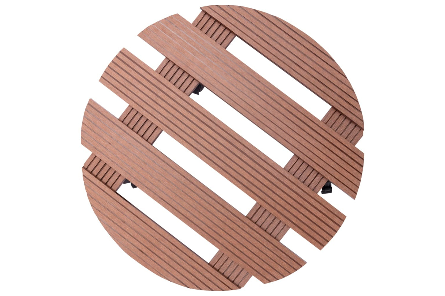 vidaXL 149033 Plant Trolleys 2 Pcs Brown ÃƒÂƒÃ‚Â˜30x7.5cm Wpc-3