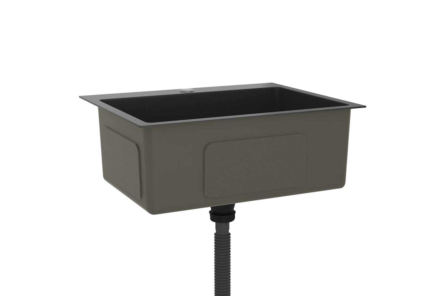 Vidaxl 51511 Handmade Kitchen Sink Black Stainless Steel-3