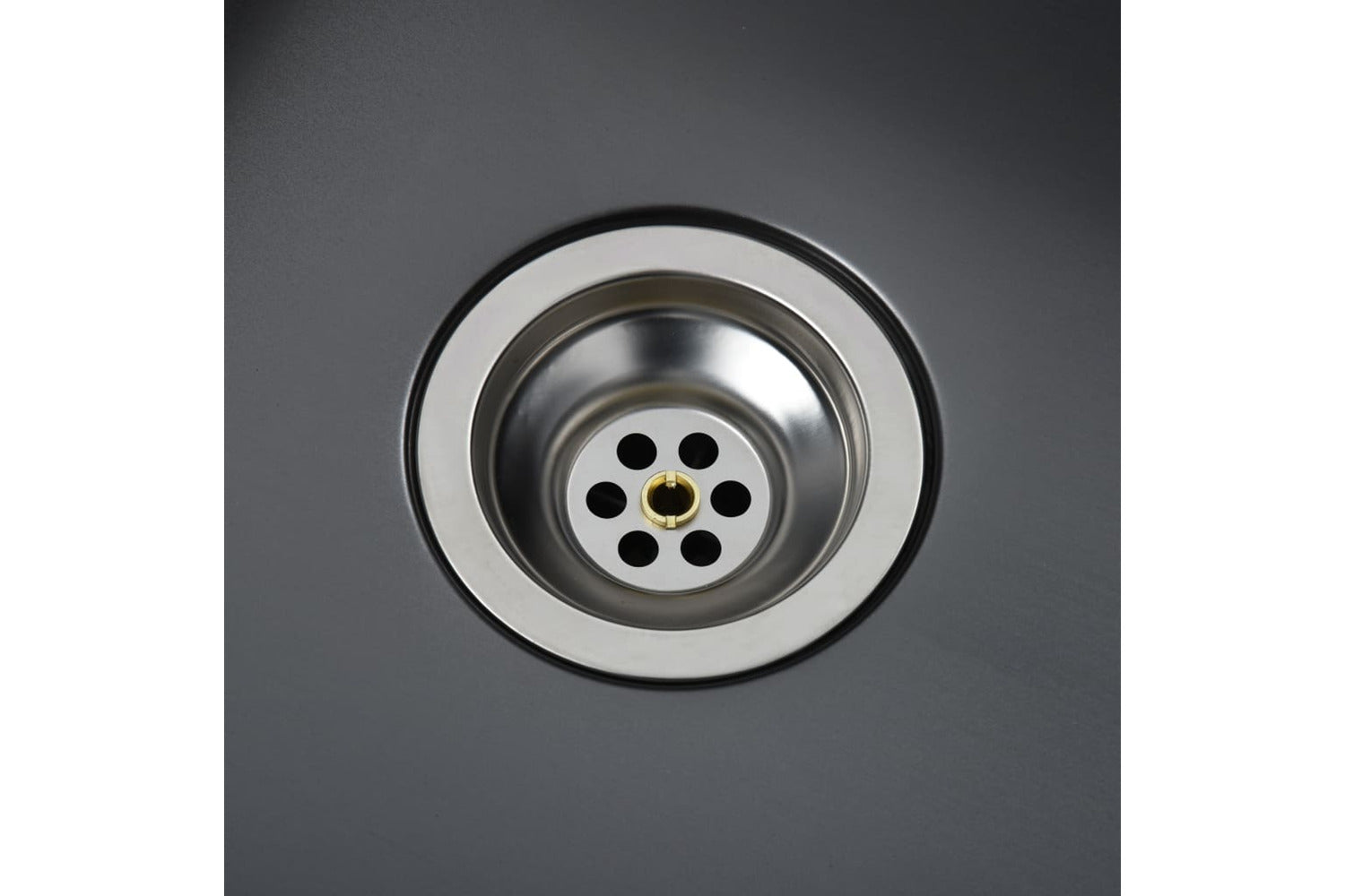 Vidaxl 51521 Handmade Kitchen Sink Black Stainless Steel-5