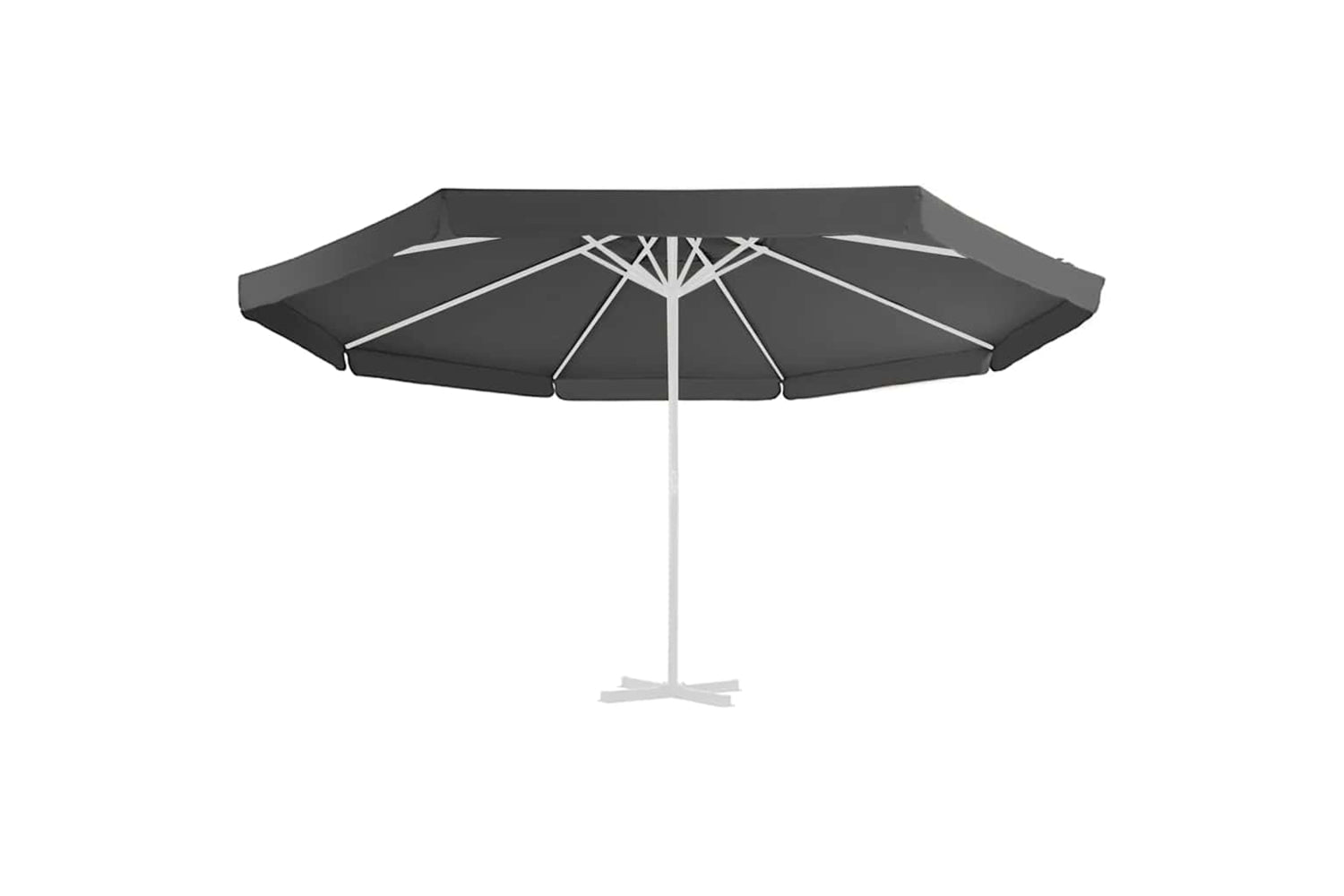 vidaXL 312540 Replacement Fabric For Outdoor Parasol Anthracite 500cm-3