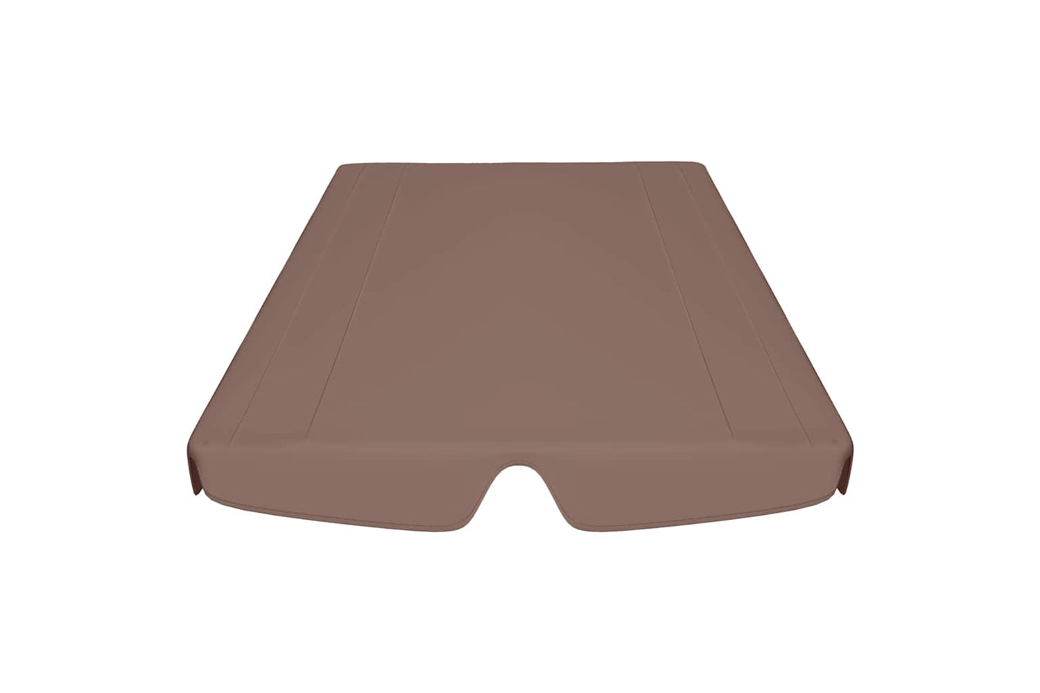 Vidaxl Replacement Canopy For Garden Swing Brown 150/130x105/70 Cm-3