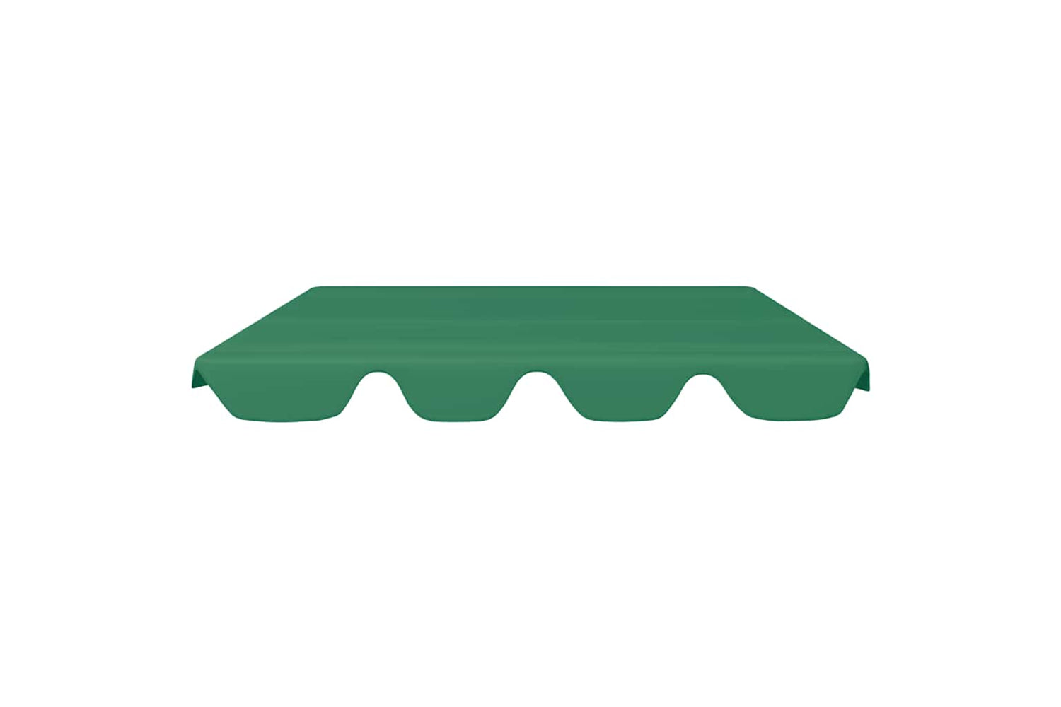 Vidaxl Replacement Canopy For Garden Swing Green 188/168x145/110 Cm-2