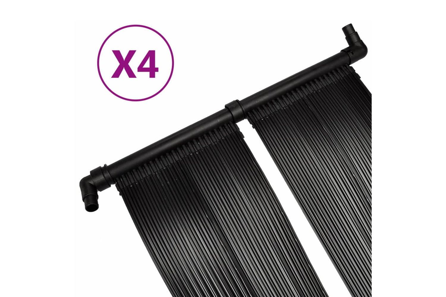 vidaXL 3079659 Solar Pool Heater Panel 4 Pcs 80x620cm-2