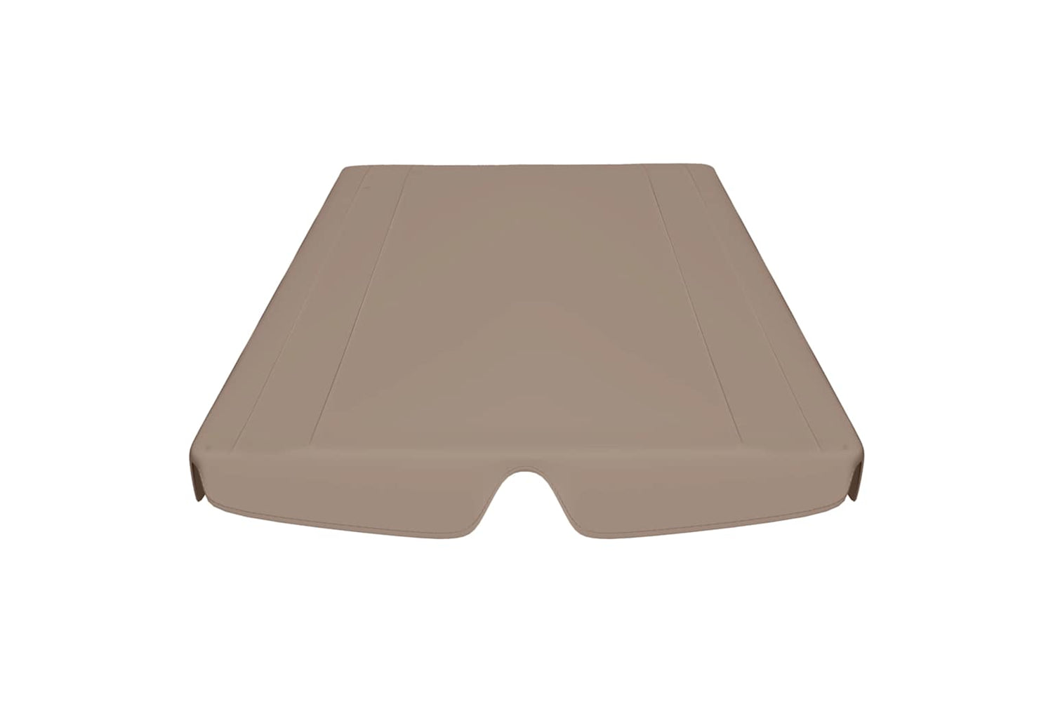 Vidaxl Replacement Canopy For Garden Swing Taupe 150/130x105/70 Cm-3