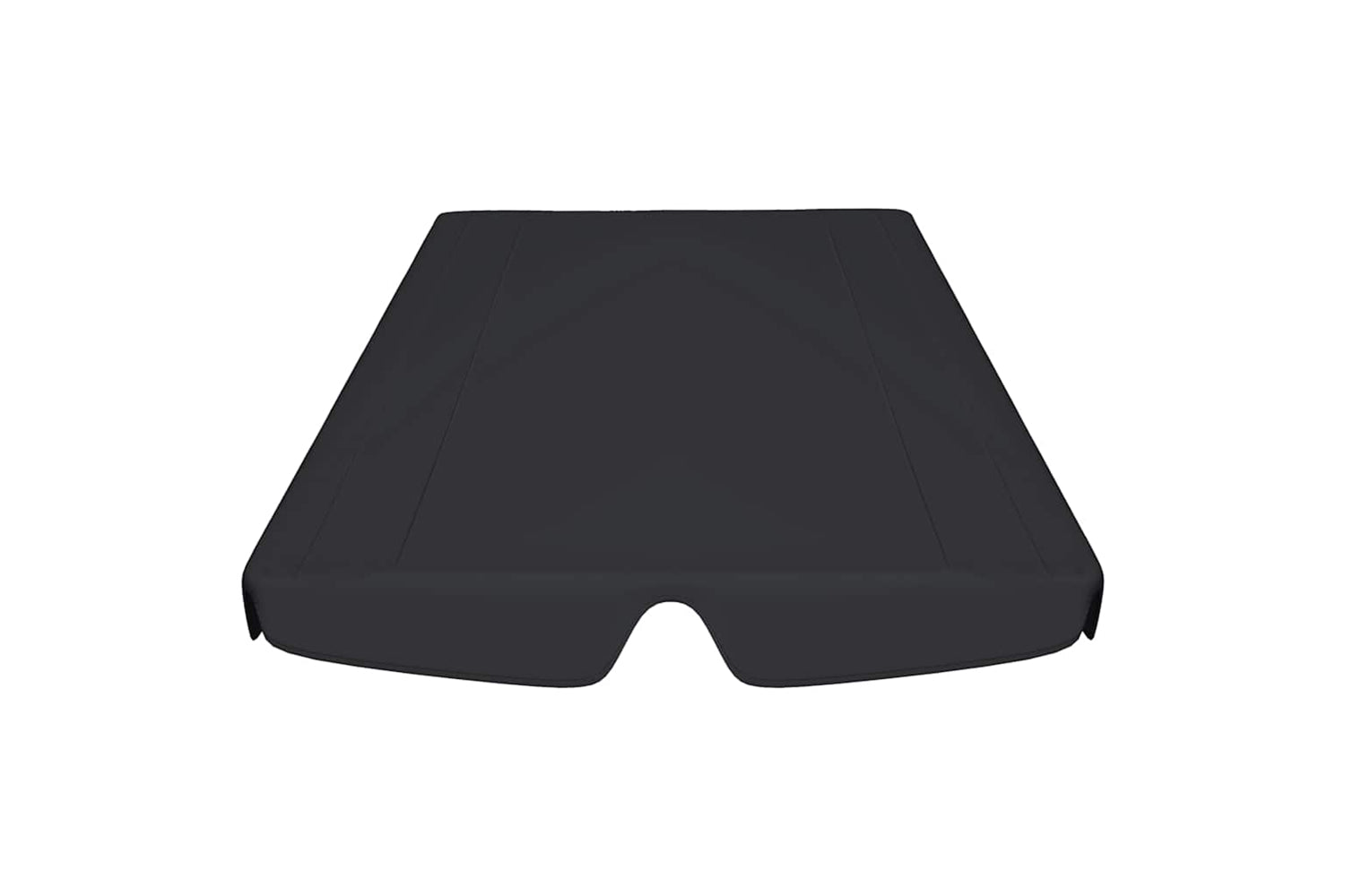Vidaxl Replacement Canopy For Garden Swing Black 150/130x105/70 Cm-3