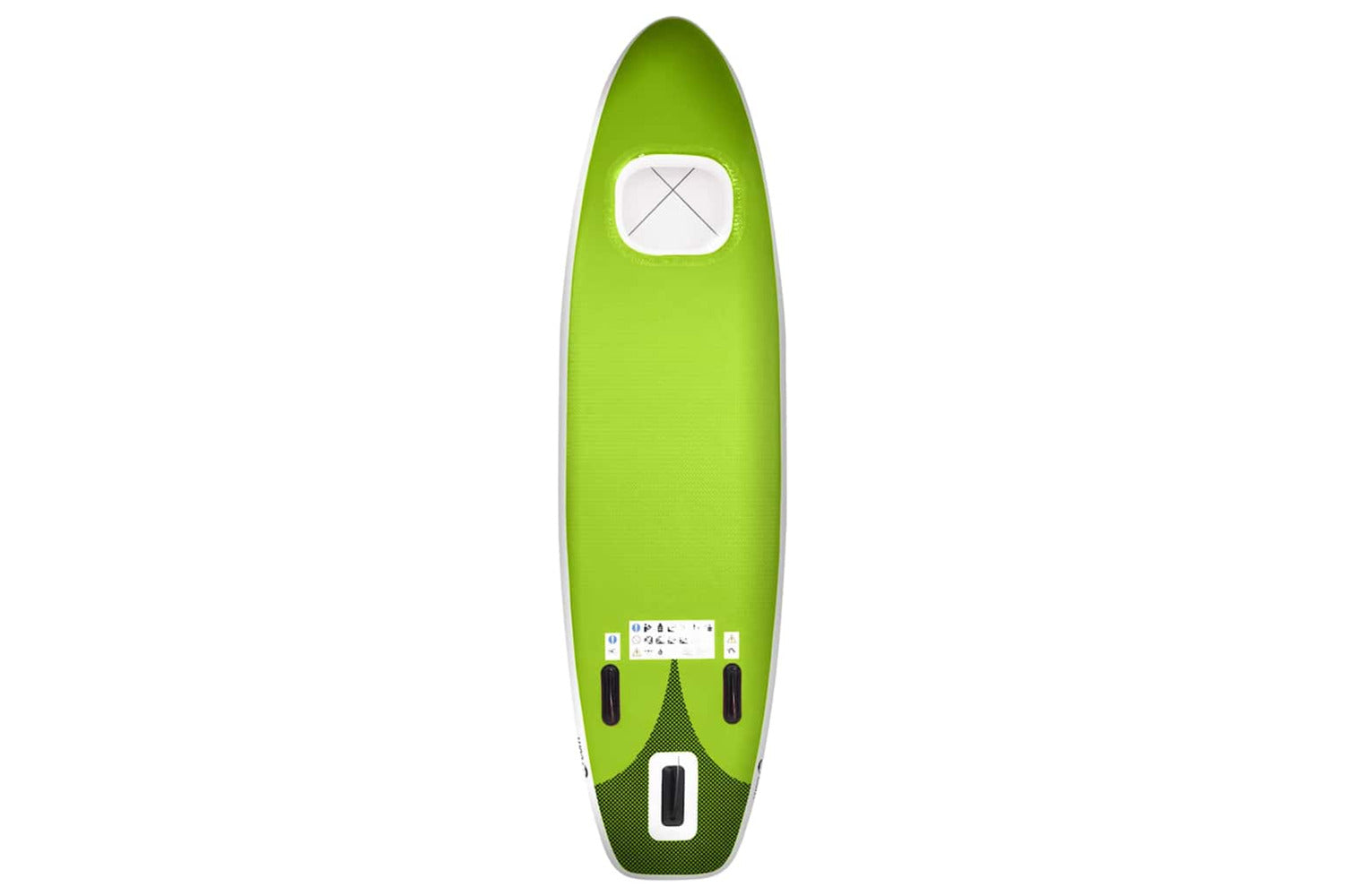 Vidaxl Inflatable Stand Up Paddle Board Set Green 300x76x10 Cm-4