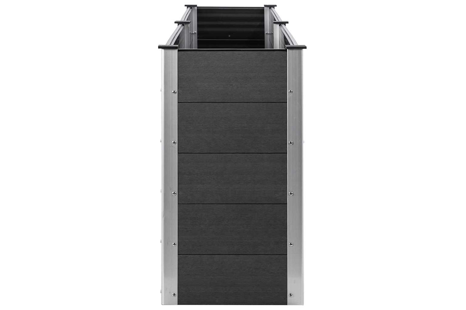 vidaXL 318096 Garden Raised Bed 200x50x91cm Wpc Grey-3