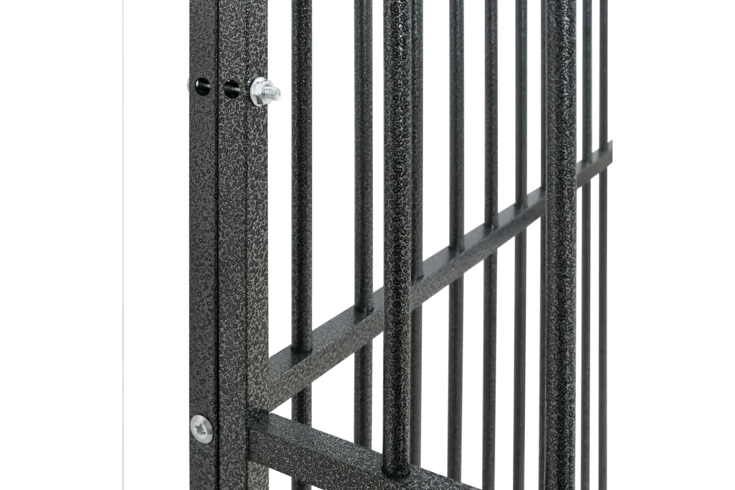 Vidaxl 3209559 Dog Playpen 16 Panels Black Galvanised Steel-6