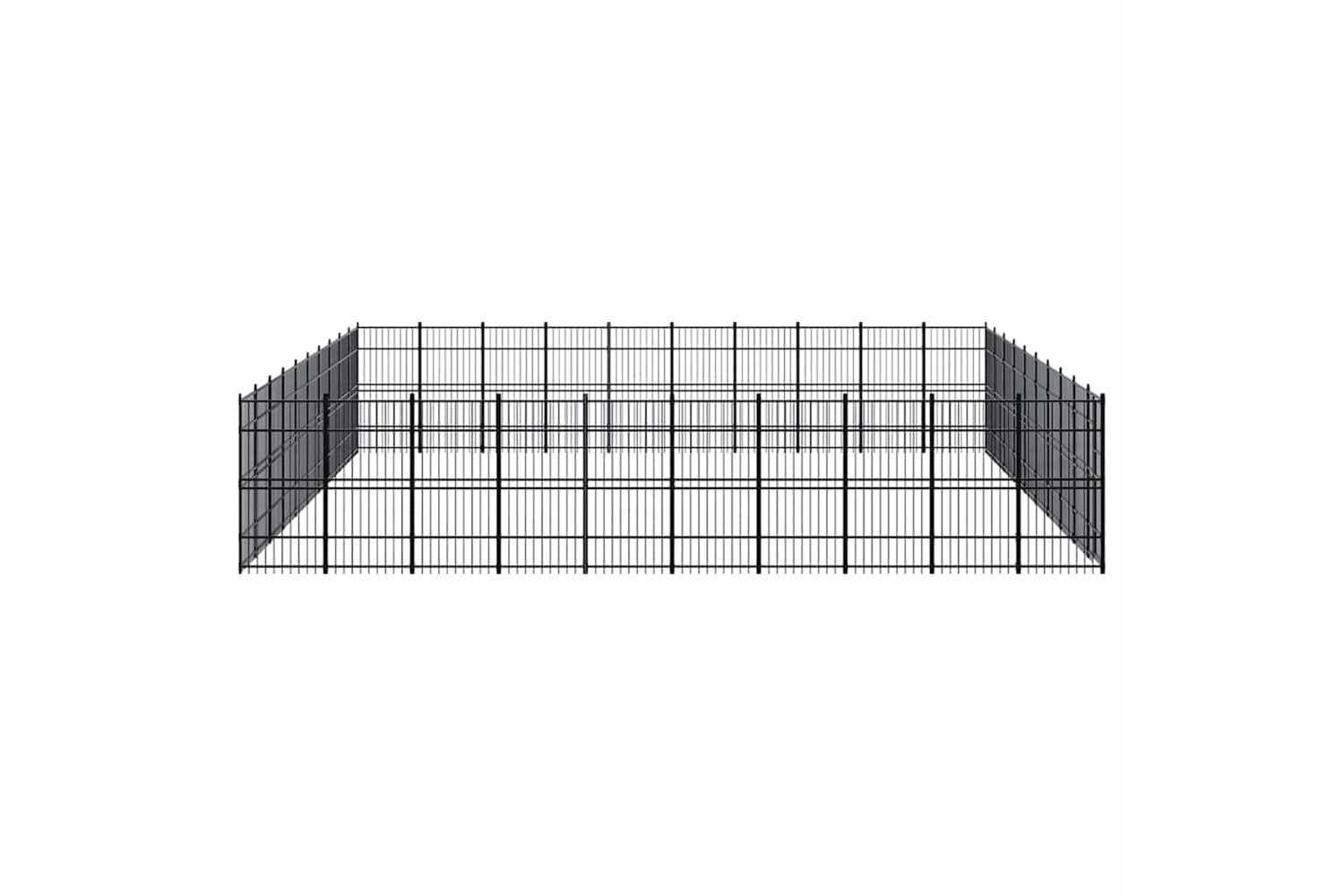 Vidaxl 3098009 Outdoor Dog Kennel Steel 92.16 M2-3