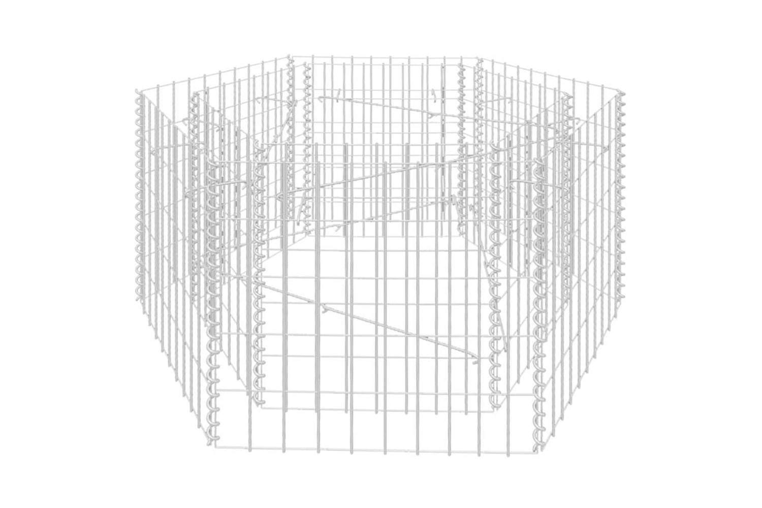 vidaXL 142532 Hexagonal Gabion Raised Bed 100x90x50cm-3