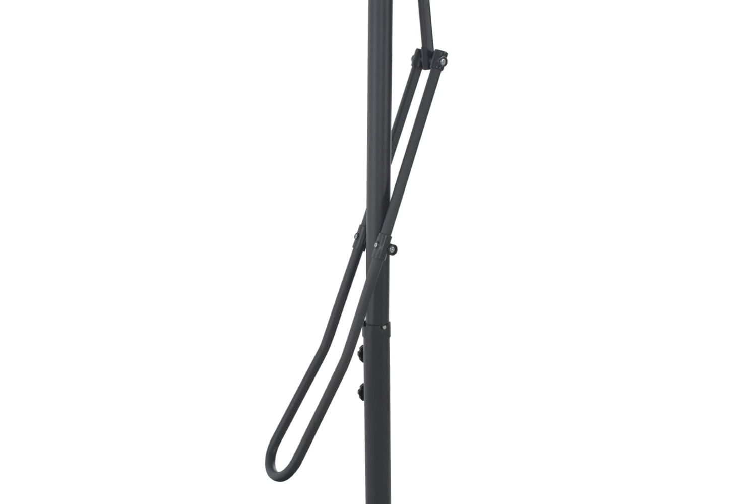 vidaXL 312516 Outdoor Parasol With Steel Pole Black 250x250x230cm-5
