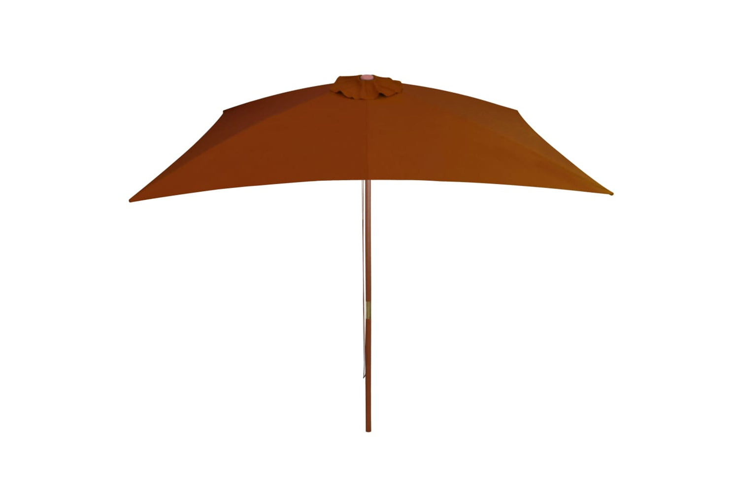 vidaXL 313759 Outdoor Parasol With Wooden Pole Terracotta 200x300cm-3