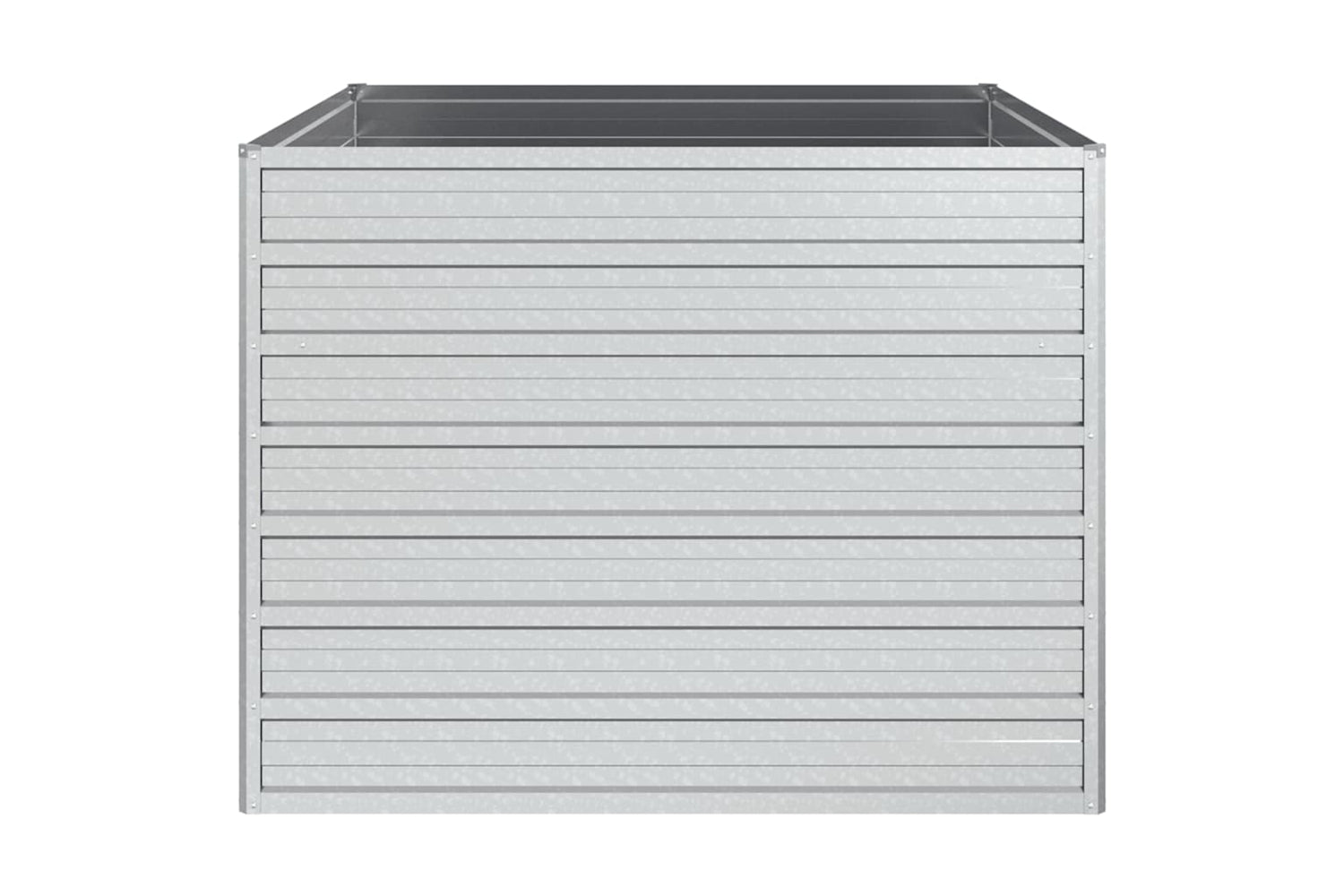 Vidaxl Garden Raised Bed 100x100x77 Cm Galvanized Steel Silver-3