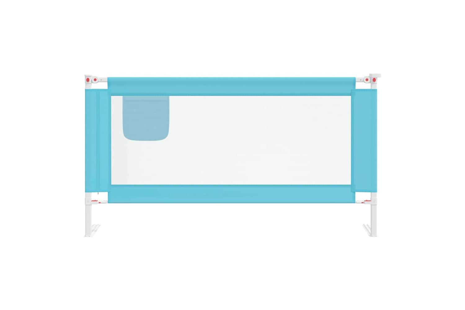 Vidaxl Toddler Safety Bed Rail Blue 160x25 Cm Fabric-2