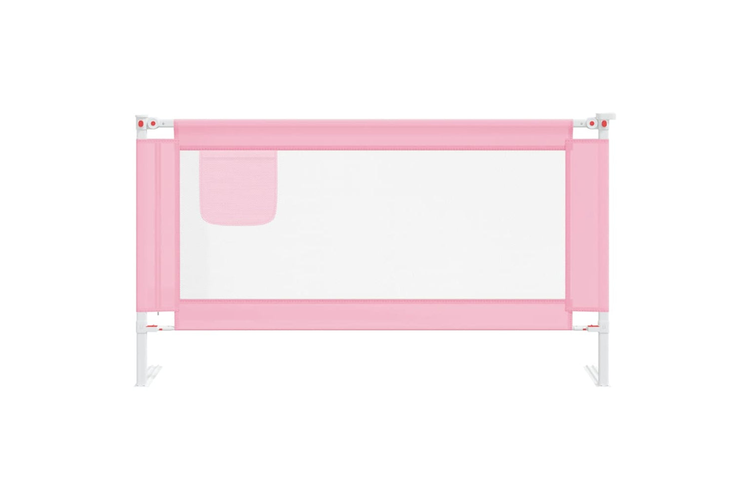 Vidaxl Toddler Safety Bed Rail Pink 150x25 Cm Fabric-2