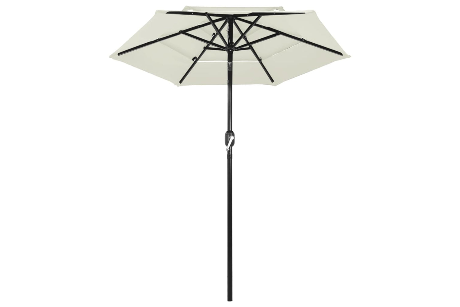 Vidaxl 313852 3-tier Parasol With Aluminium Pole Sand 2 M-2