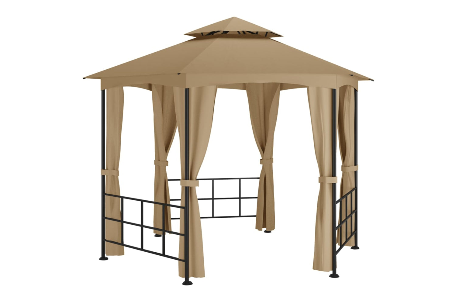 Vidaxl 313932 Gazebo With Sidewalls 3.1x2.7 M Taupe-2