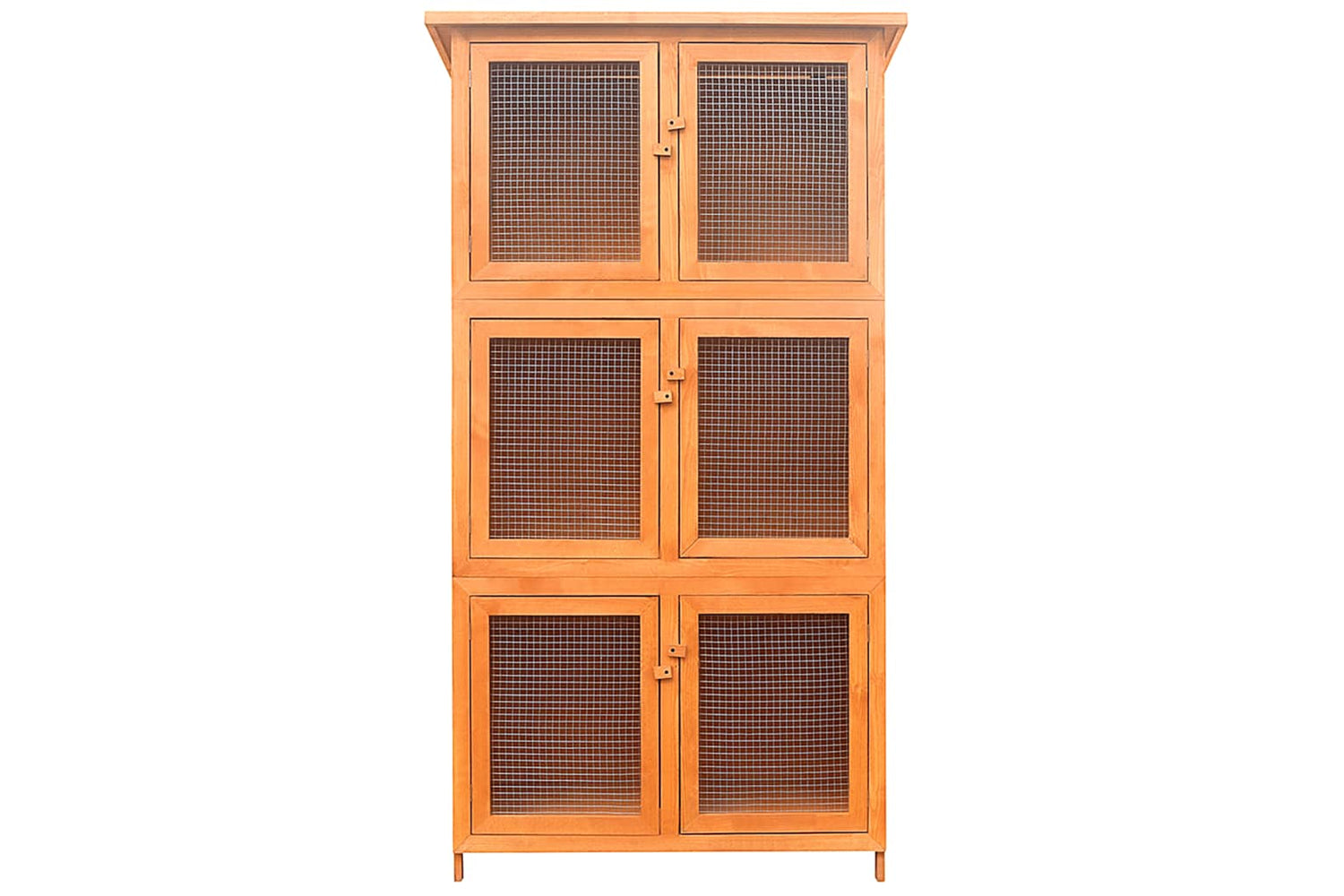 Vidaxl 170347 Animal Rabbit Cage 6 Rooms Wood-4