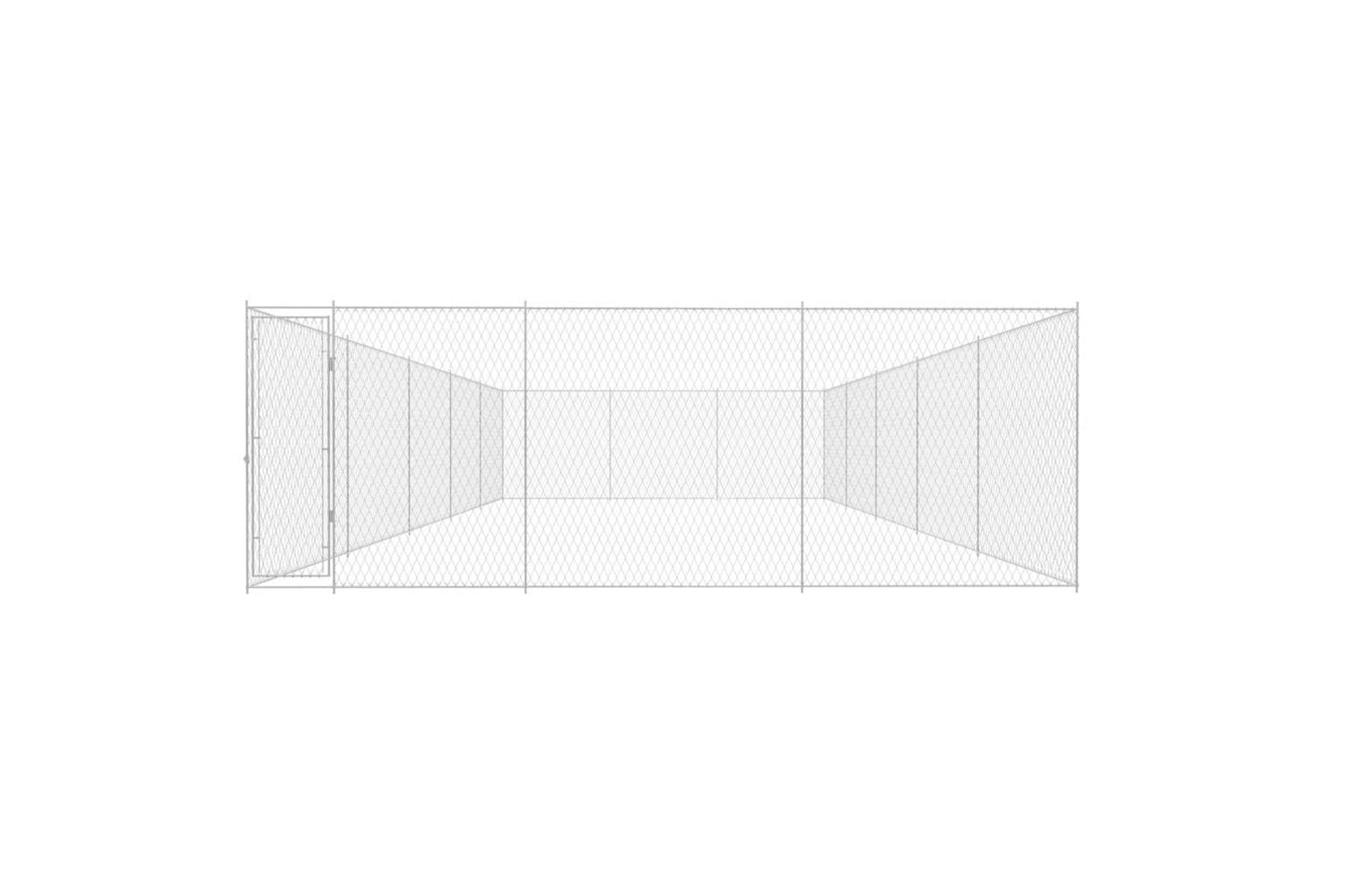 Vidaxl Outdoor Dog Kennel Galvanised Steel 950x570x185 Cm-2