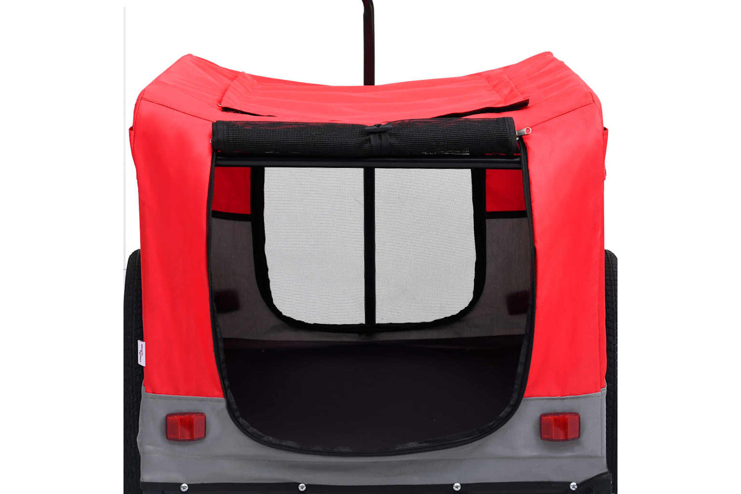 Vidaxl 2-in-1 Pet Bike Trailer & Jogging Stroller Red And Grey-7