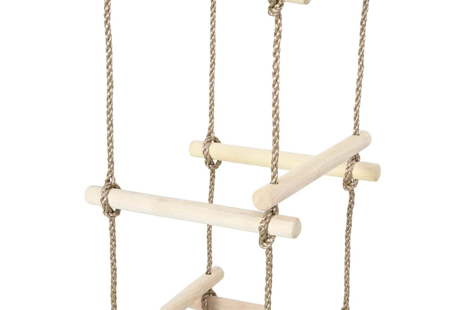 Vidaxl Kids Rope Ladder 200 Cm Wood-4