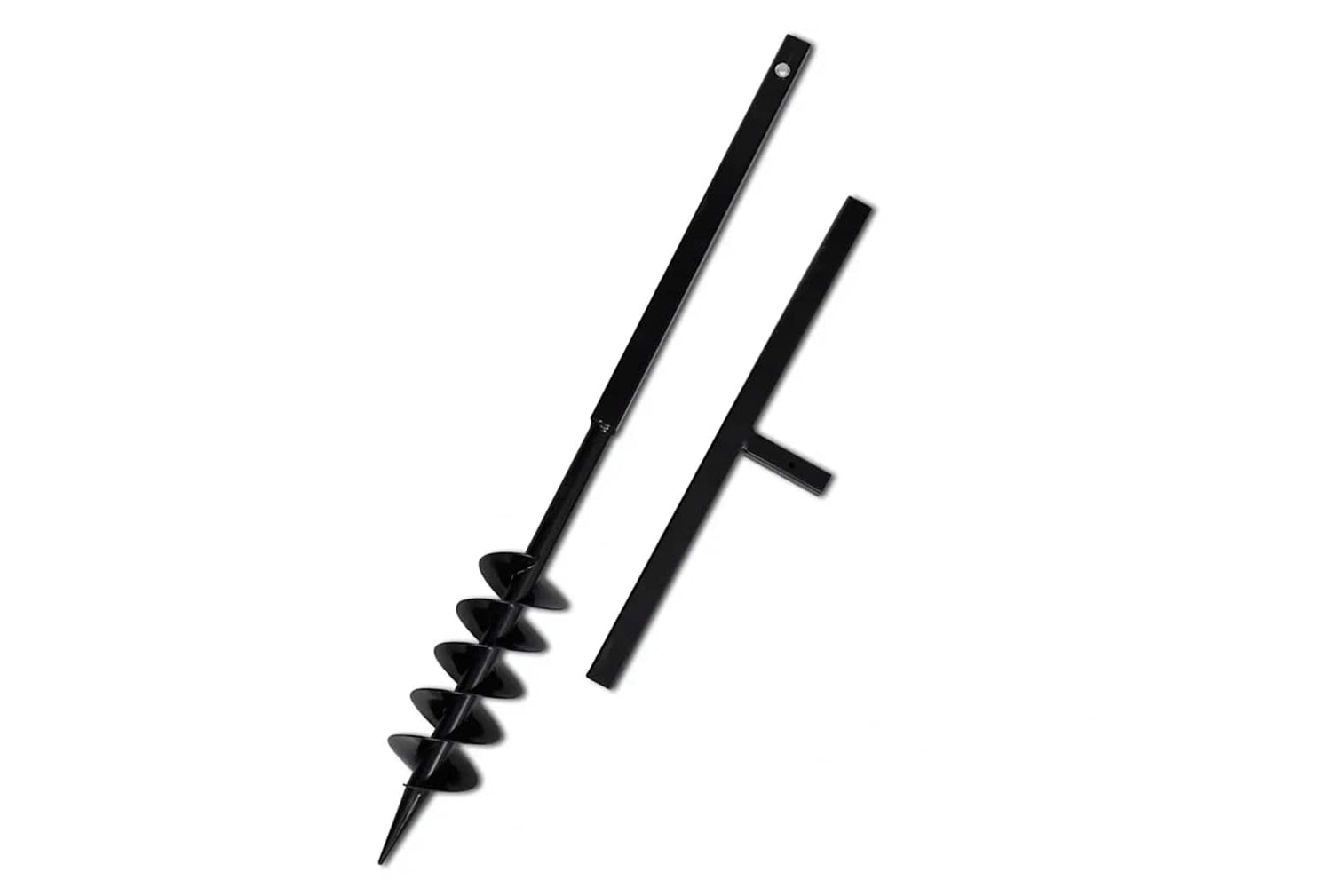 vidaXL 270521 Ground Drill With Handle 100mm With Extension Tube 13 M Steel-4