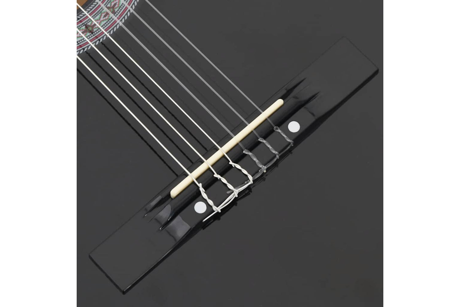vidaXL 70132 Western Classical Cutaway Guitar With 6 Strings Black 38"-7