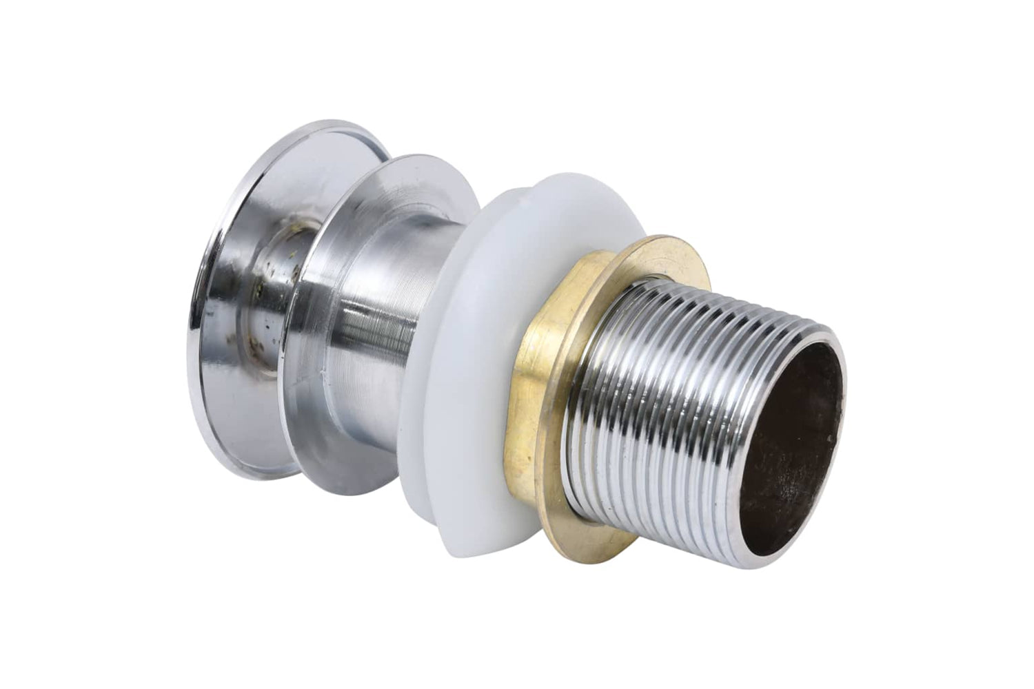 vidaXL 149064 Push Drain Without Overflow Function Silver 6.4x6.4x9.1cm-4