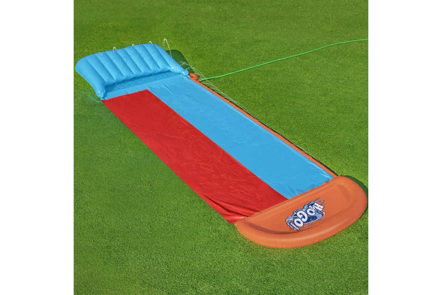 Bestway 93320 H2ogo Water Slide Tsunami Splash Ramp Double Slide-2