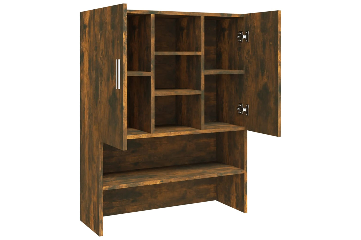 vidaXL 815945 Washing Machine Cabinet Smoked Oak 70.5x25.5x90cm-6