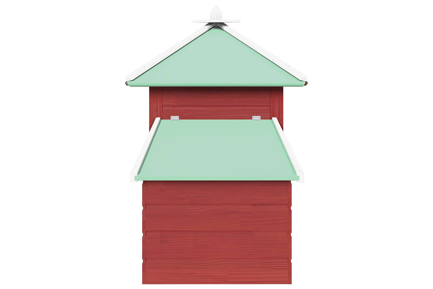 vidaXL 170983 Chicken Coop With Nest Box Red 190x72x102cm Solid Firwood-4