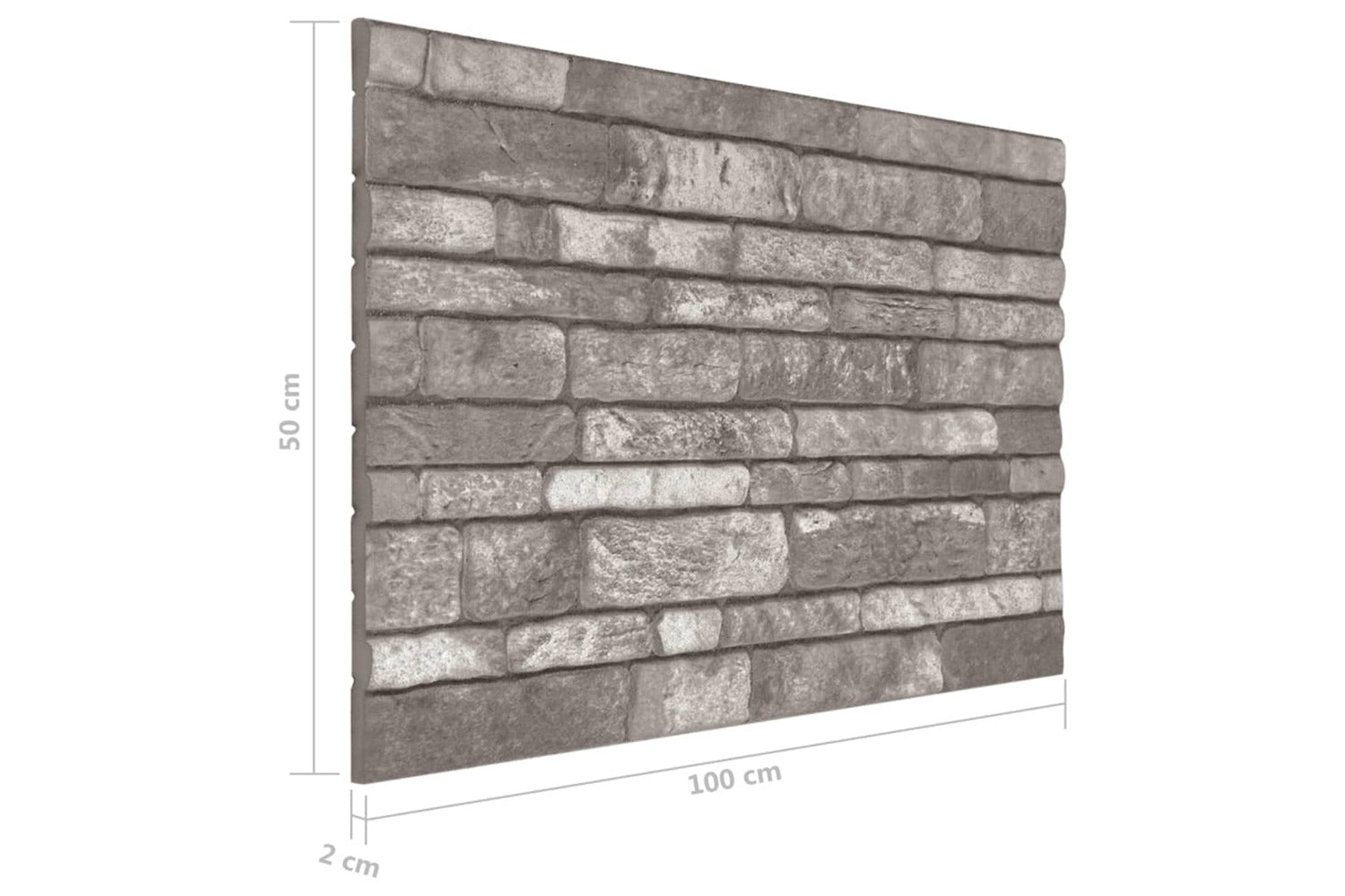 Vidaxl 149584 3d Wall Panels With Dark Grey Brick Design 10 Pcs Eps-4