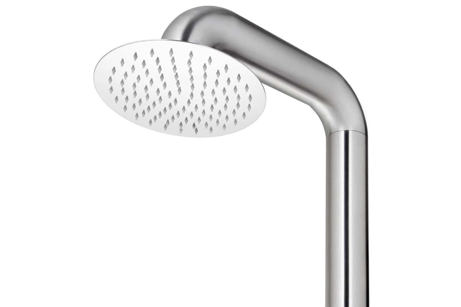 vidaXL 3070789 Garden Shower With Brown Base 230cm Stainless Steel-9