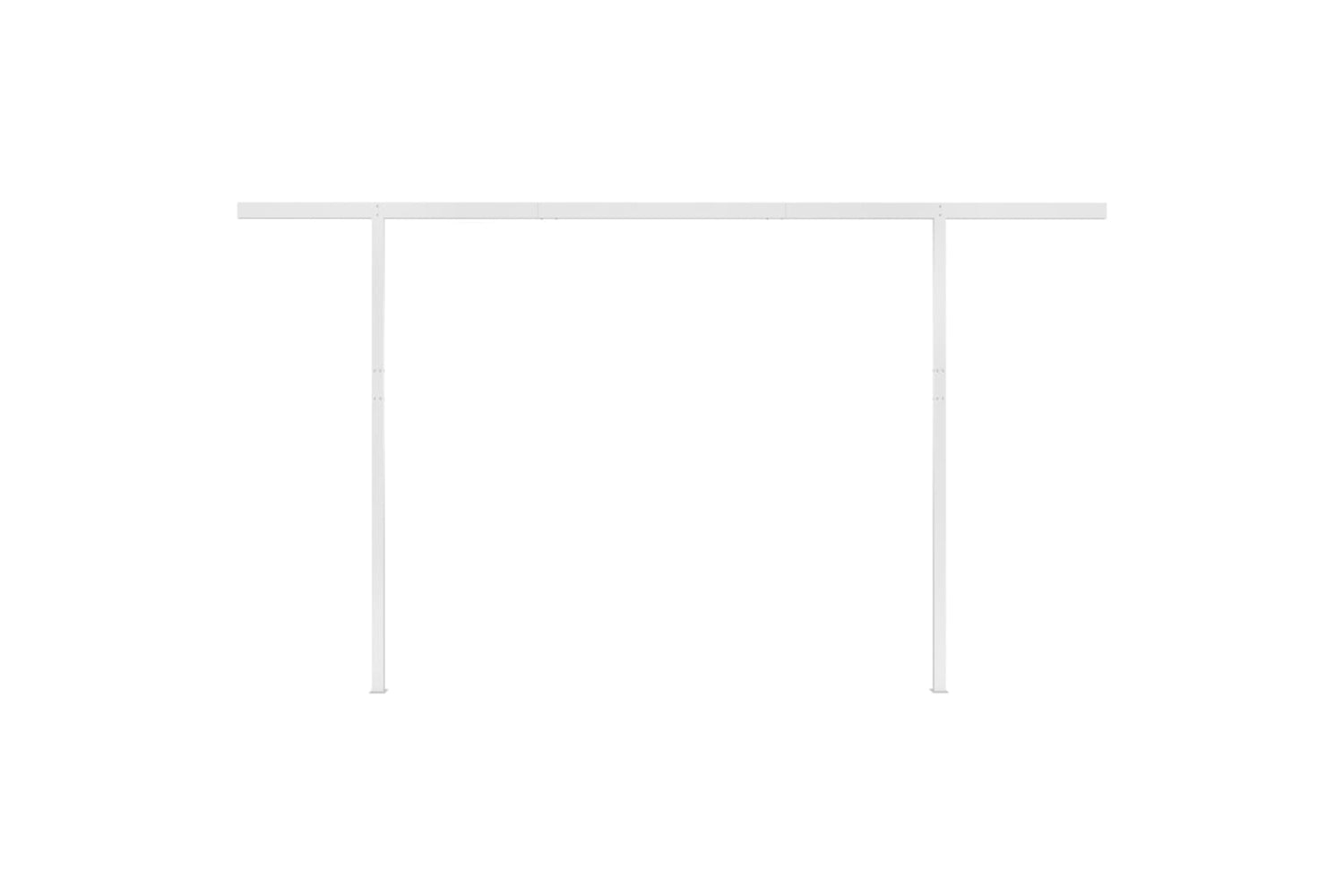 Vidaxl 3070017 Manual Retractable Awning With Posts 4x3.5 M Cream-7