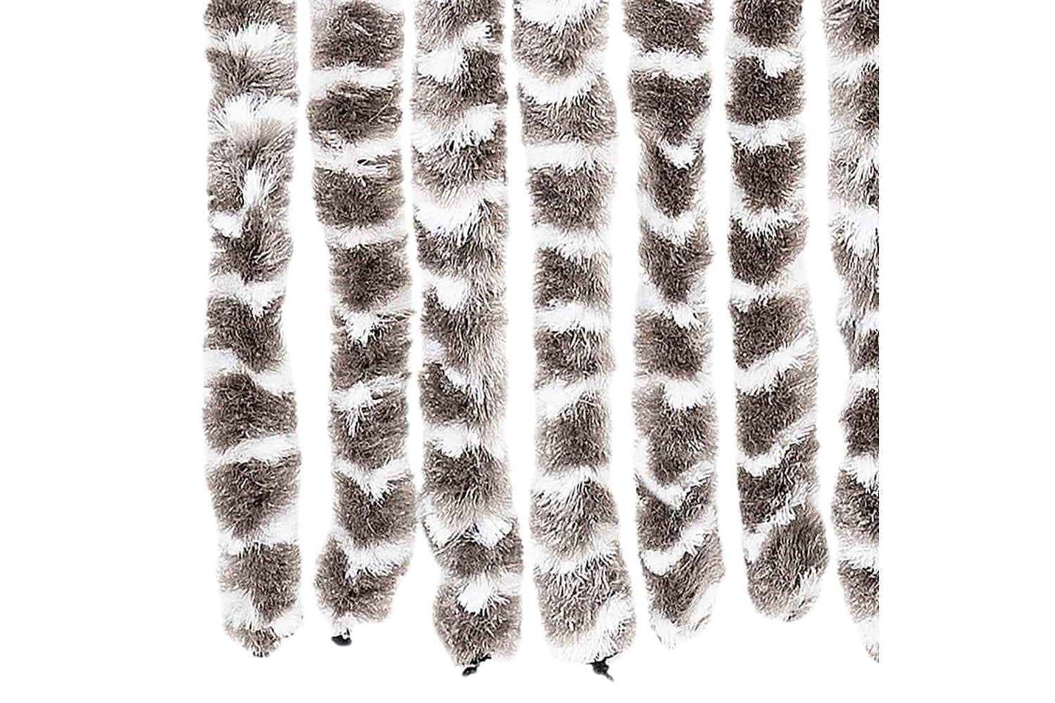 vidaXL Insect Curtain Taupe And White 56x185cm Chenille-4