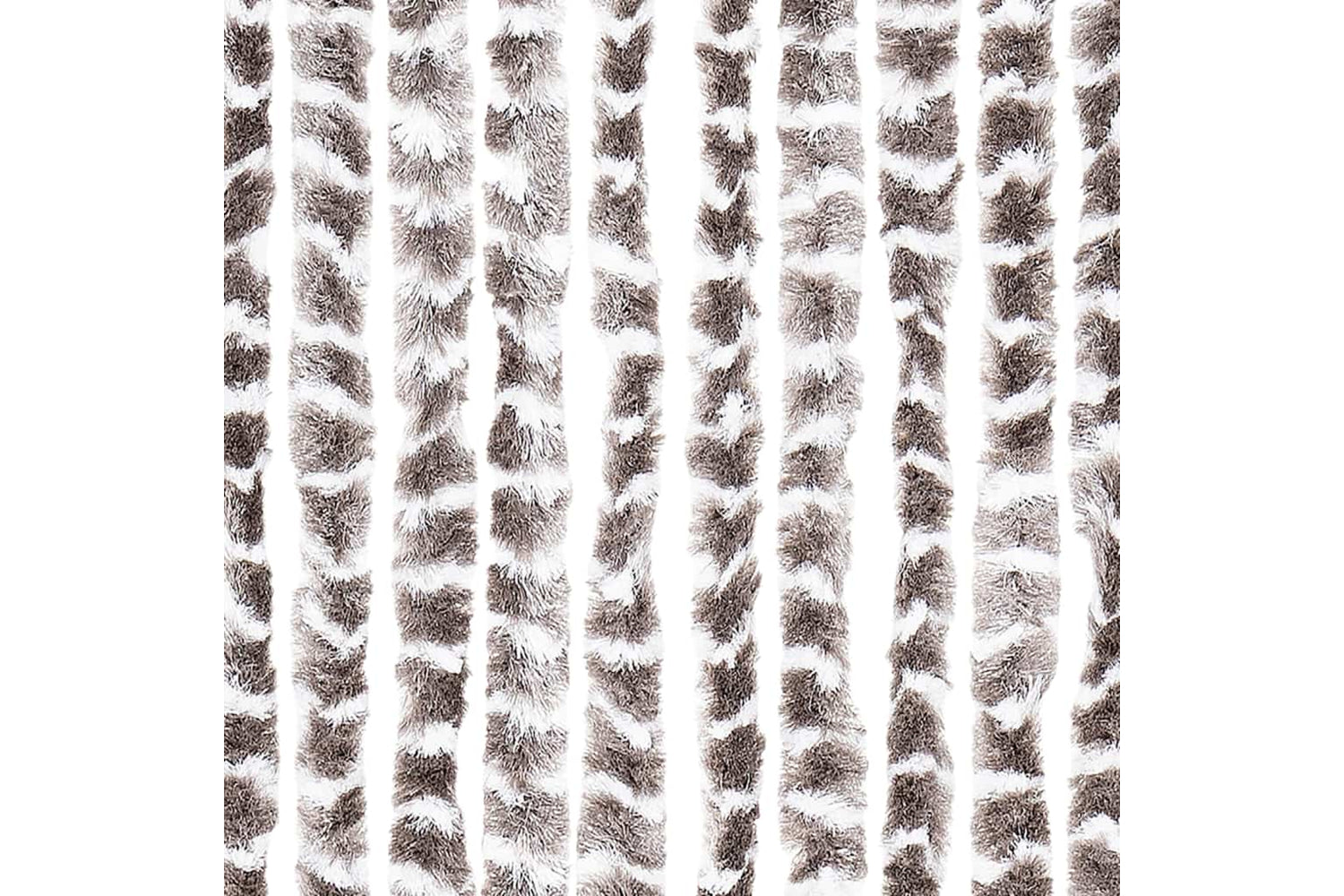 vidaXL Insect Curtain Taupe And White 56x185cm Chenille-5