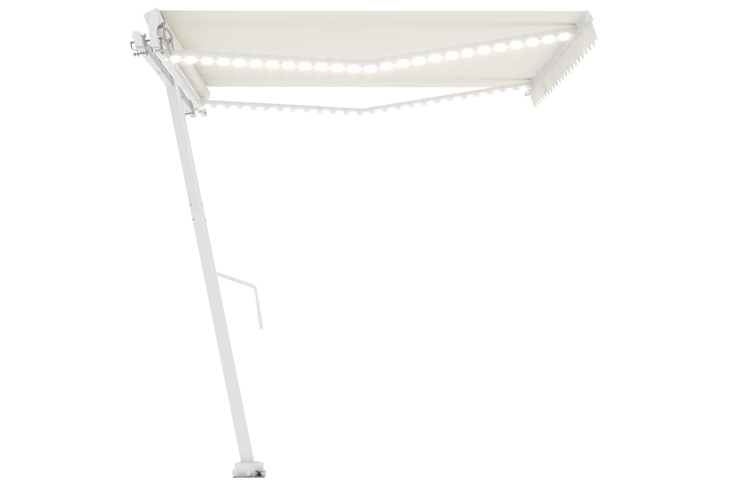 vidaXL 3069622 Manual Retractable Awning With Led 400x350cm Cream-4