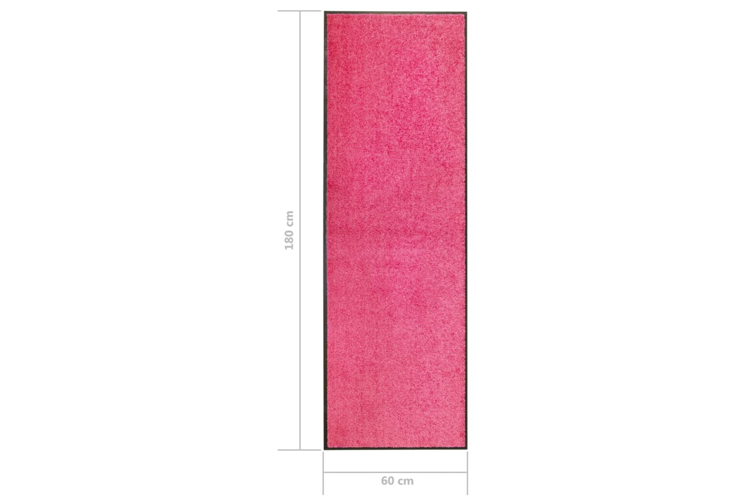 vidaXL 323447 Doormat Washable Pink 60x180cm-6