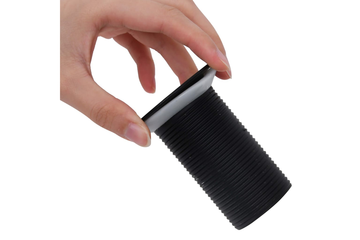 vidaXL 149061 Push Drain Without Overflow Function Black 6.4x6.4x9.1cm-5