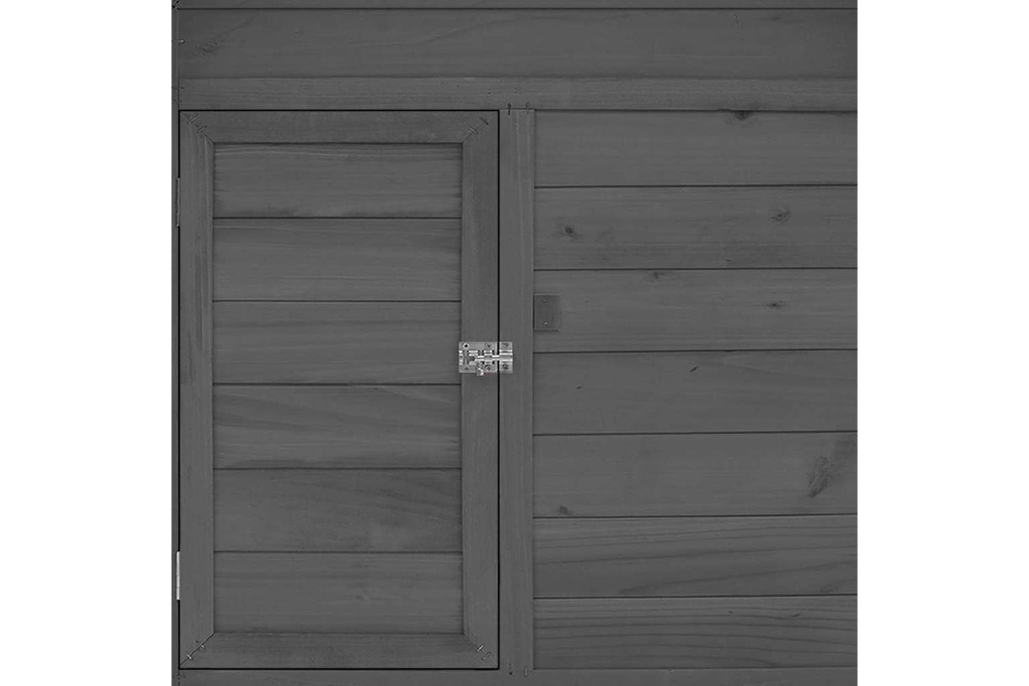 Vidaxl Chicken Coop Grey And White 150x96x110 Cm Solid Firwood-6