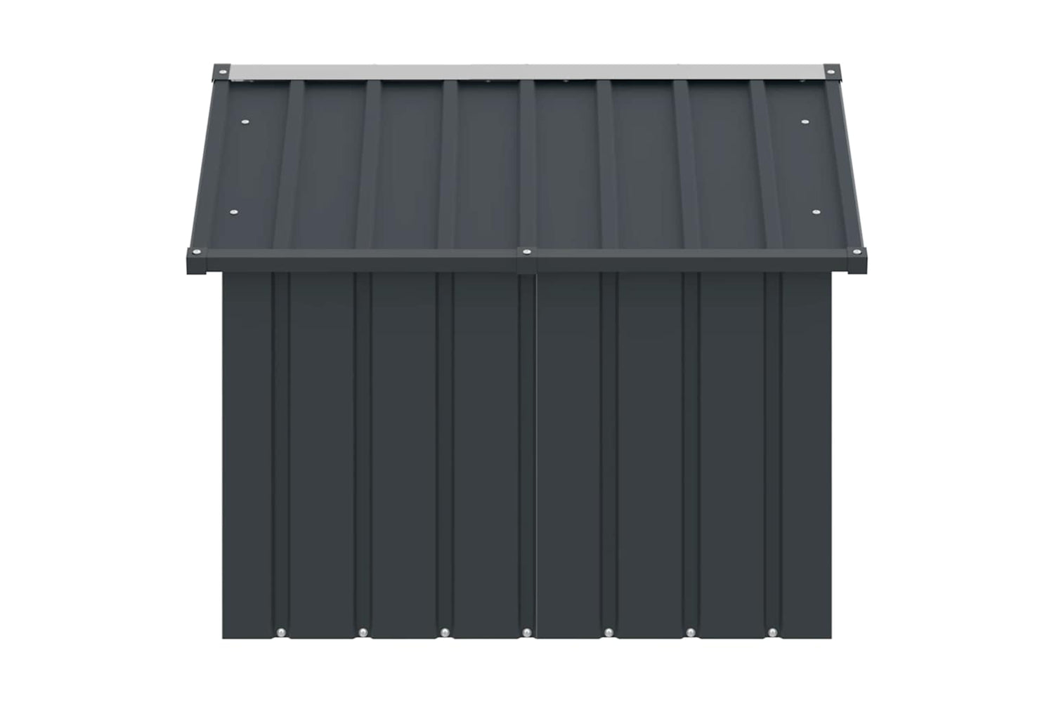 vidaXL 171540 Dog House Anthracite 116.5x103x81.5cm Galvanised Steel-5