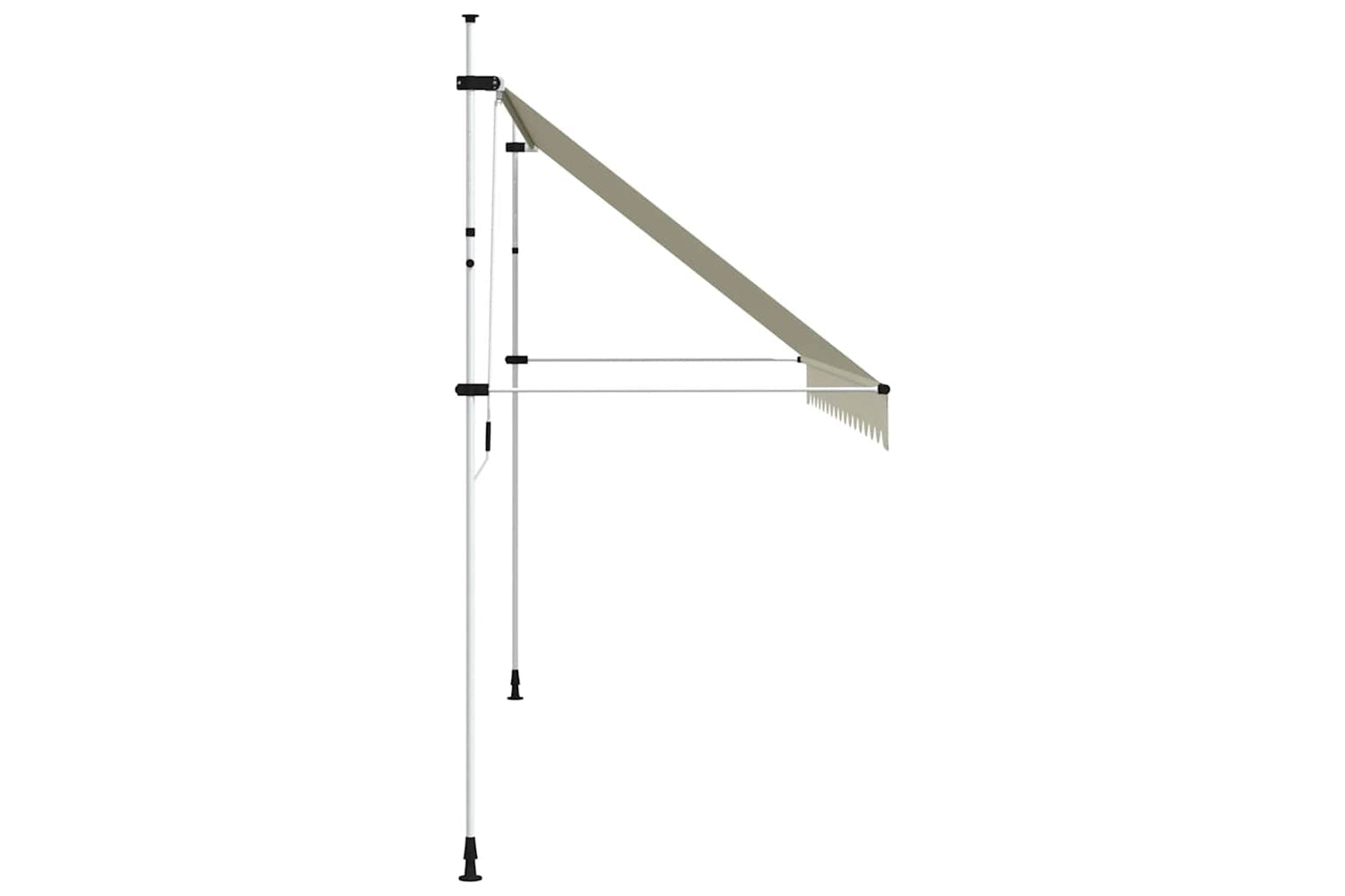 vidaXL 143698 Manual Retractable Awning 400cm Cream-3