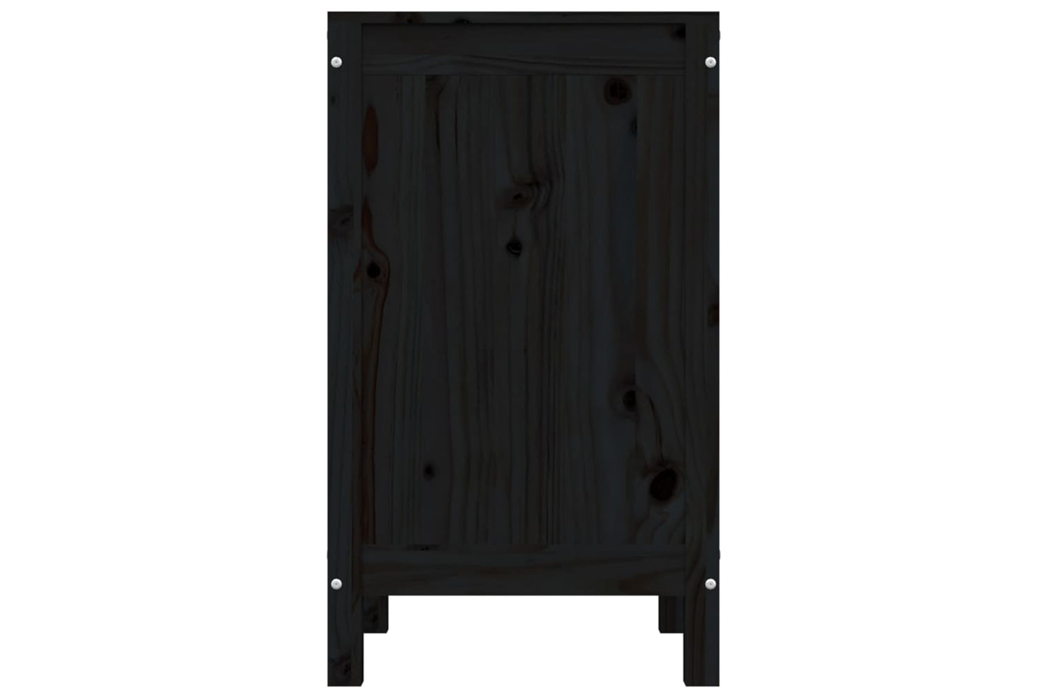 vidaXL 823578 Laundry Box Black 44x44x76cm Solid Wood Pine-5
