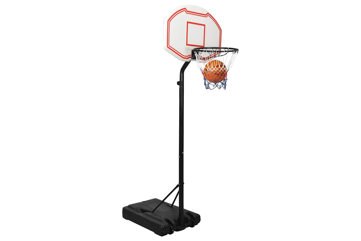 Vidaxl Basketball Stand White 237-307 Cm Polyethene-9