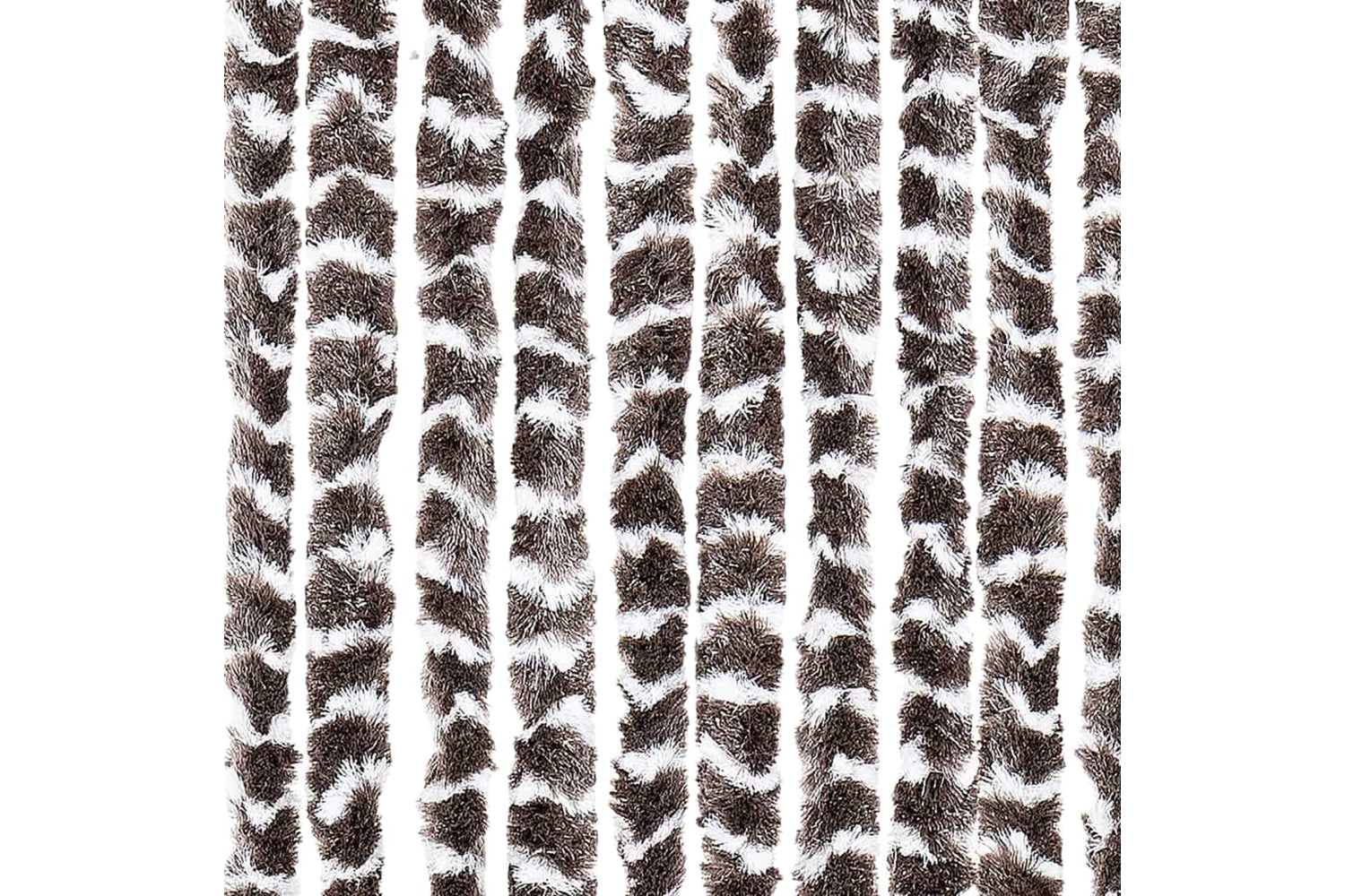 vidaXL Insect Curtain Brown And White 56x185cm Chenille-5