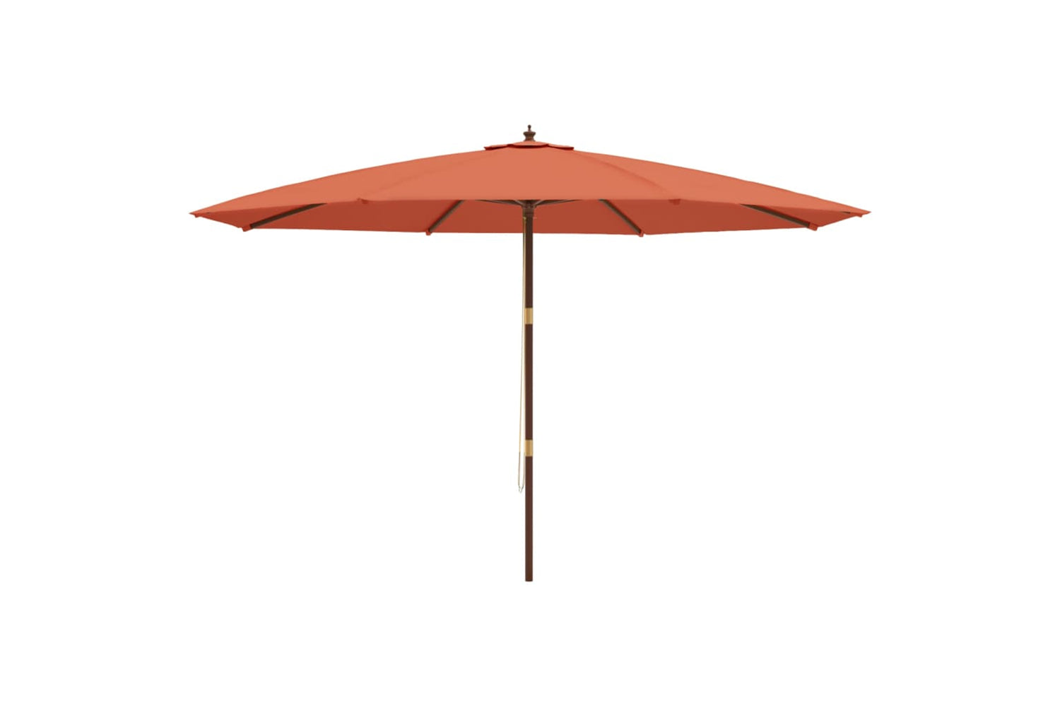 vidaXL 363180 Garden Parasol With Wooden Pole Terracotta 400x273cm-3