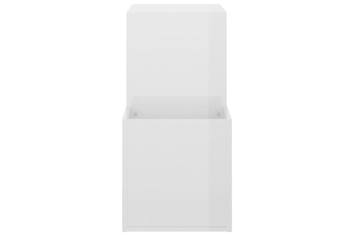 vidaXL 808257 Hall Shoe Cabinet High Gloss White 105x35.5x70cm Engineered Wood-5
