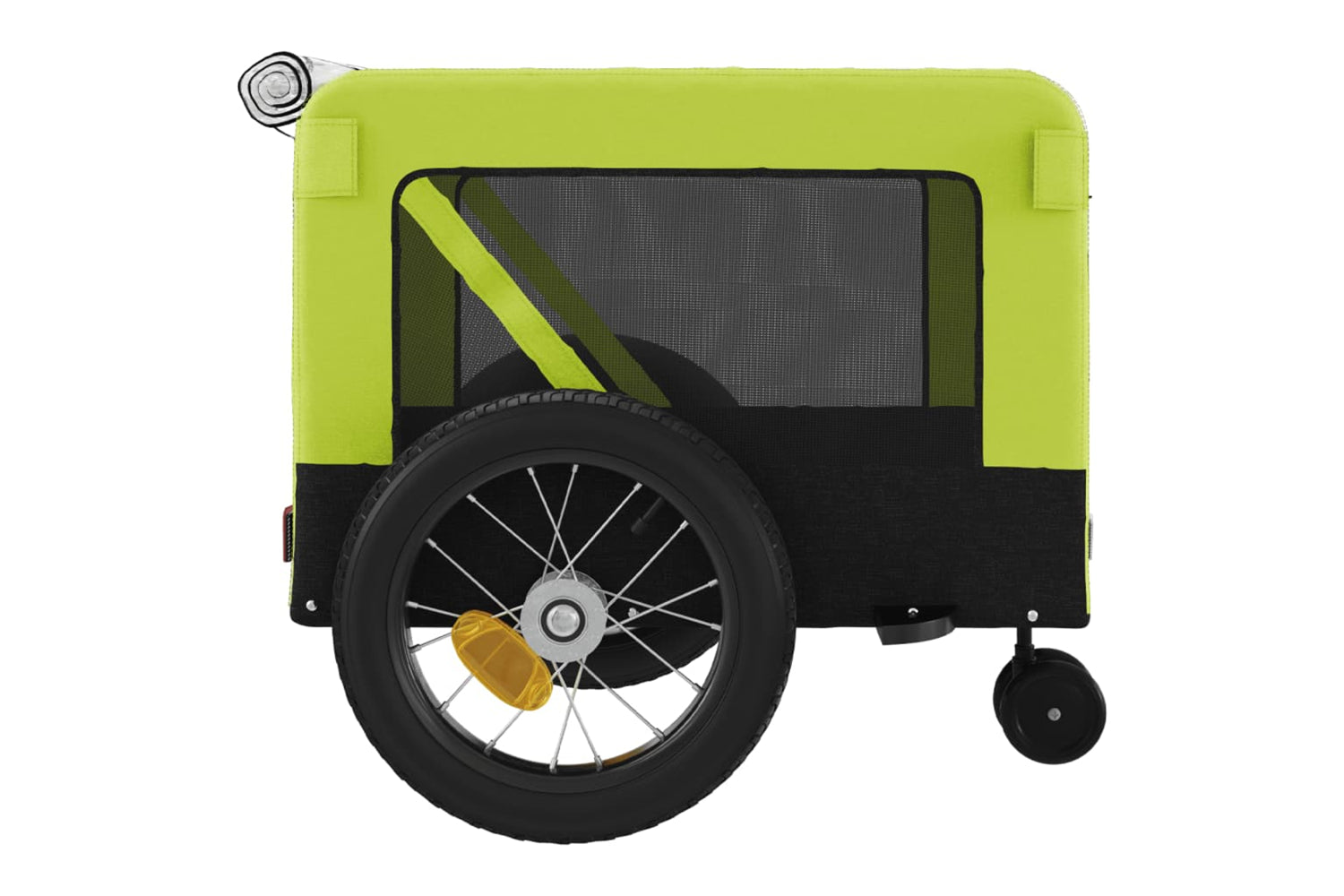 Vidaxl 93948 Pet Bike Trailer Green And Black Oxford Fabric And Iron-7