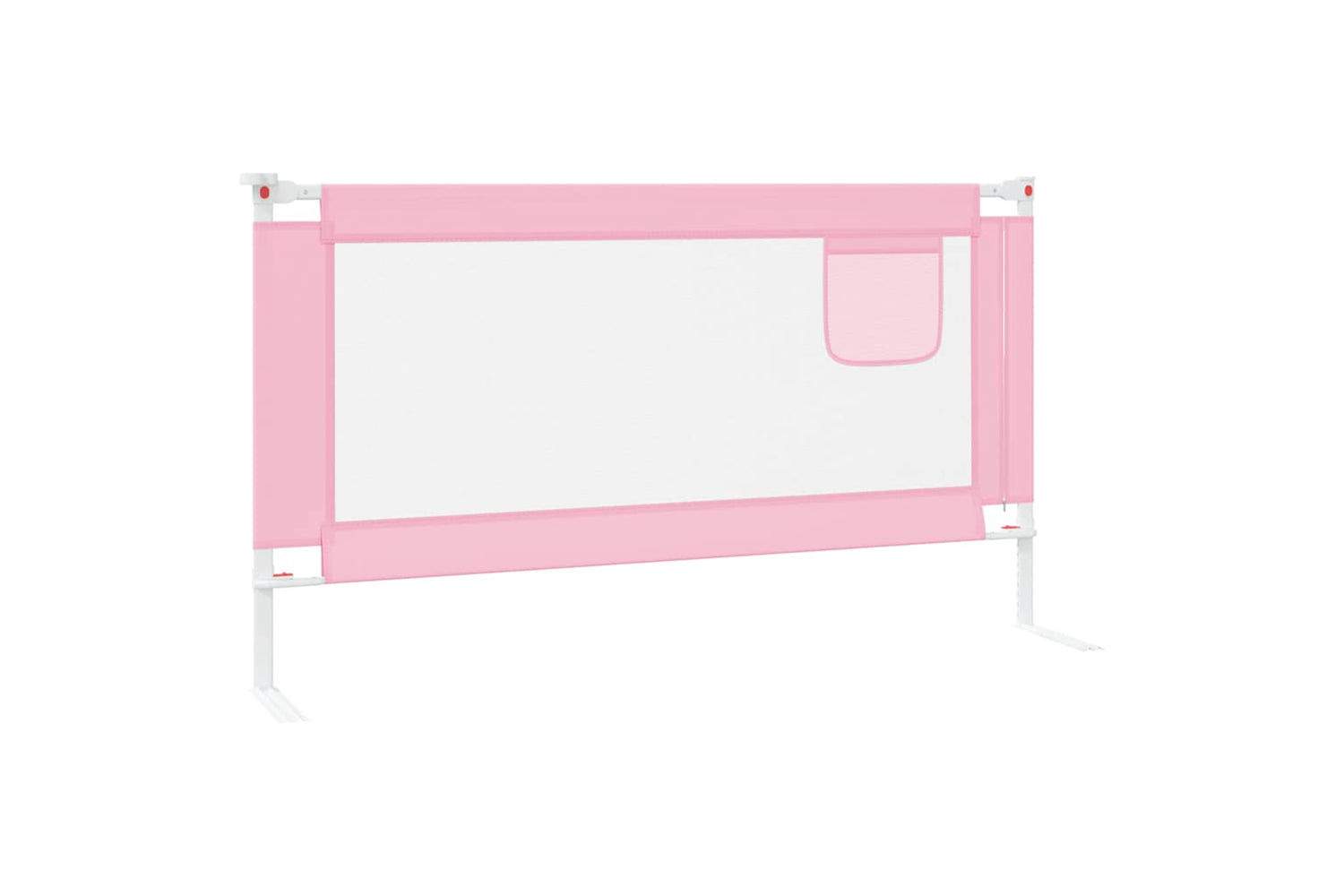 Vidaxl Toddler Safety Bed Rail Pink 150x25 Cm Fabric-4